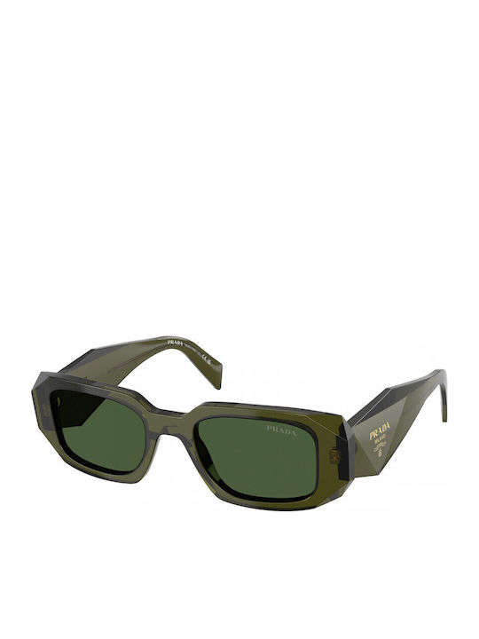 Prada Women's Sunglasses with Green Plastic Fra...