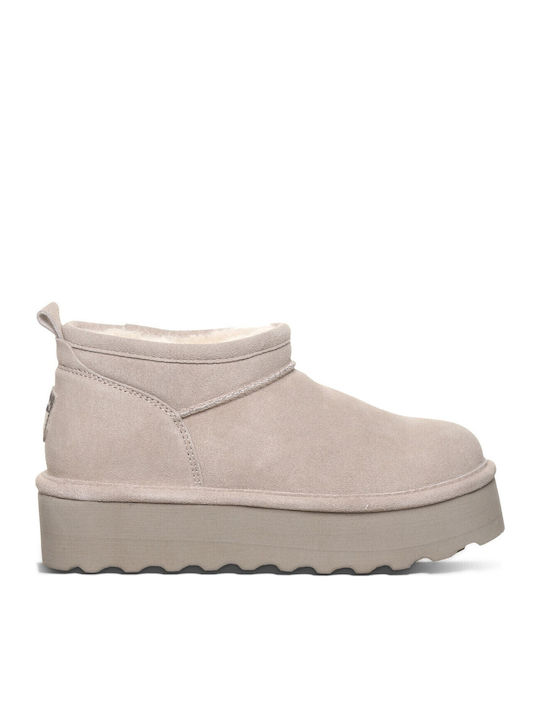 Bearpaw Δερμάτινα Γυναικεία Μποτάκια με Πλατφόρ...