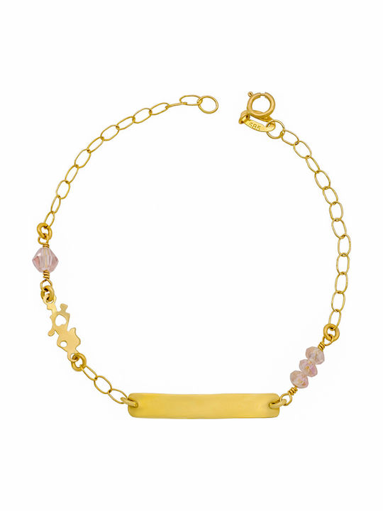 Savvas Design Kinderarmband ID aus Gold