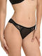 Damen Zeichenfolge mit Spitze Schwarz
