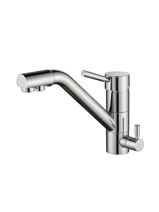 Primato Bella Fontana Short Silver Counter Kitchen Faucet Primato Bella Fontana Short Silver Counter Kitchen Faucet