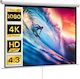 HomCom Οθόνη Προβολής Projector Οροφής με Λόγο Εικόνας 4:3 171x128cm / 84"