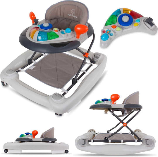 Sun Baby Στράτα с Музика за 6++ месеца Сив