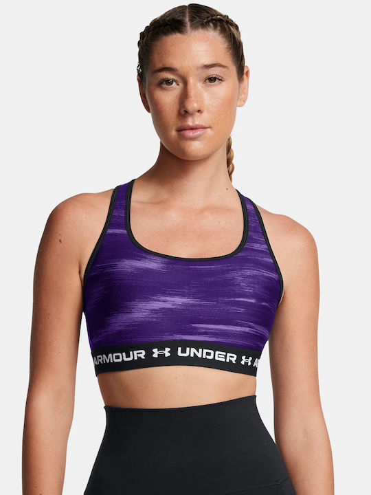 Under Armour Γυναικείο Μπουστάκι Μωβ με Επένδυση