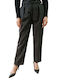 Dama Tesatura Pantaloni Cu dungi Dark grey