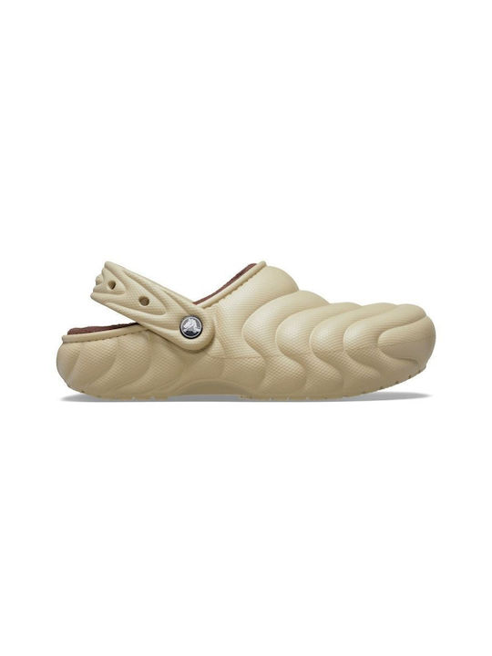 Crocs Classic Lined Σαμπό Μπεζ