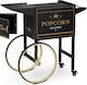 Popcorn Machine Base Cart Retro Cabinet 51 X 37 Cm Black Gold