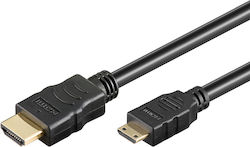 Goobay 74082 Cabluri HDMI HDMI 2.0 HDMI De Sex Masculin - Mini HDMI De Sex Masculin 1.5m Negru