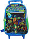 Ninja Turtles-χελωνονιτζάκια #5595075p School Bag Trolley Kindergarten Multicolour with Water Bottle Holder