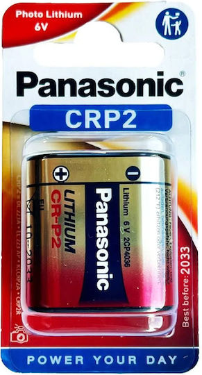 Panasonic Photo Power Lithium-Batterie CR-P2 6V Für Professionelle Kameras & Elektronische Wasserhähne 1 Stück