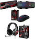 A4Tech Bloody Combo Σετ Gaming Πληκτρολόγιο με RGB φωτισμό & Ποντίκι (Αγγλικό US) Γκρι