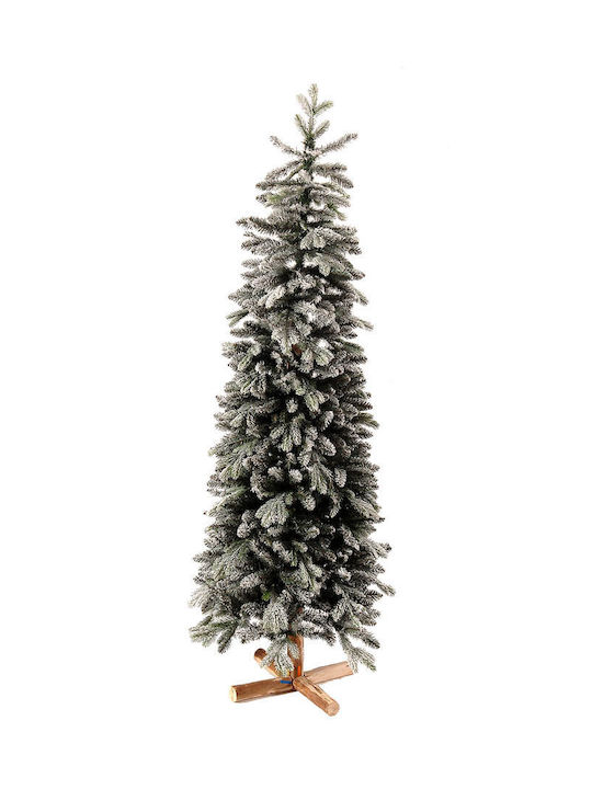 Weihnachtsbaum Doppeltes Laub Schlank Beschneit 180cm
