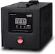 Avr-1000va Well Digital Powerup Lcd Display Black Avr-rel-powerup1000-wl