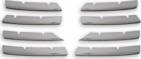Set 8 Stainless Steel Ornaments Compatible Vw Passat B6 Grille 2005-2010