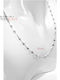 FenixJewelry Λευκόχρυση Αλυσίδα Λαιμού 14Κ Μήκους 45cm