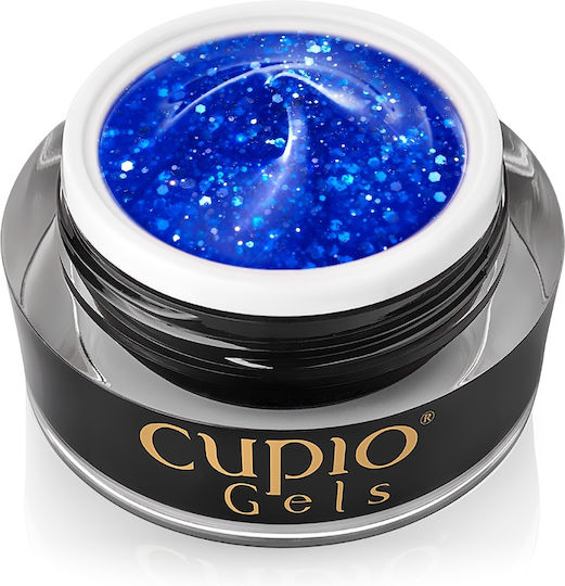 Cupio Glitter Neon Bauherren-Gel Falsche Nagelgel Blue Energy 15ml