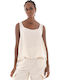 Thalo Women's Blouse with Straps Ecru