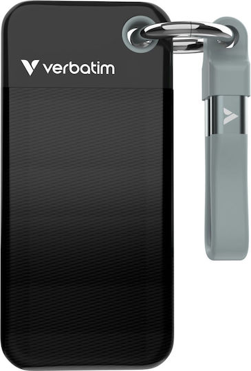 Verbatim Pocket USB 3.2 External SSD 2TB M.2 Black / Grey