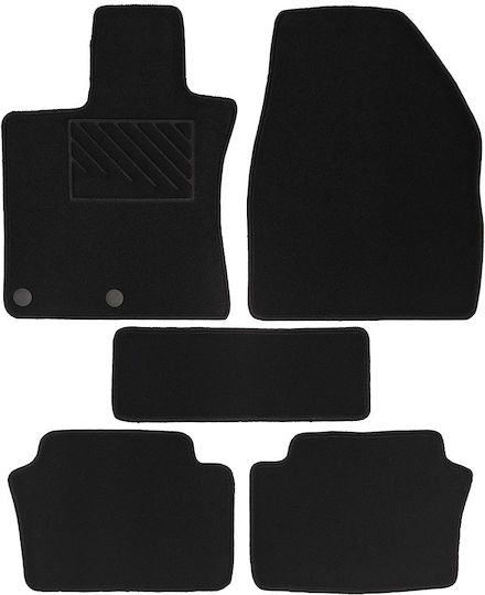 Σετ Μπροστινά και Πίσω Πατάκια 5τμχ για Nissan Qashqai 2006-2014 Μαύρα