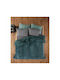 Kentia Duvet Cover Single 160x220cm Notturno Petrol Blue 730 GSMGsm