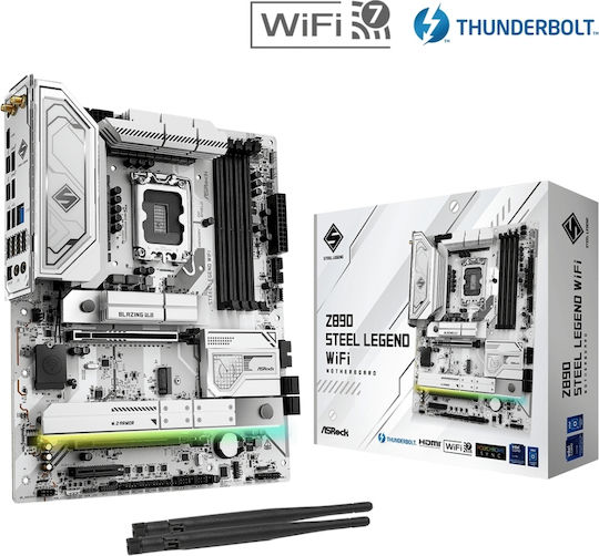 ASRock Z890 Steel Legend WiFi Motherboard ATX with Intel 1851 Socket