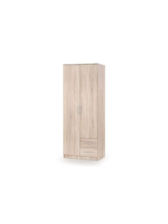Houston A112 Δίφυλλη Ντουλάπα Sonoma Οξιά 80x52x205cm