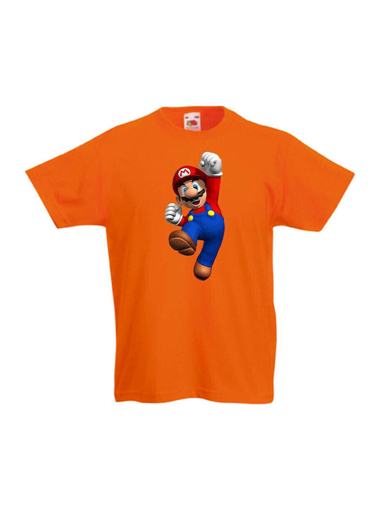 Детска тениска Tralala Super Mario 1 оранжева