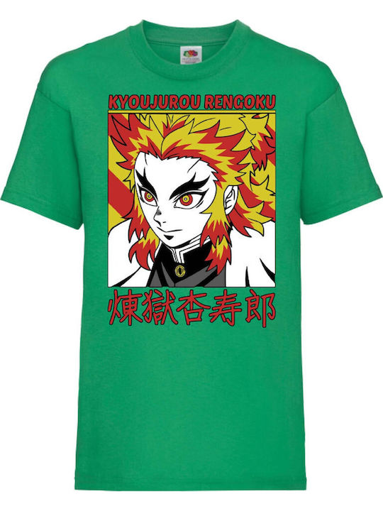 Kinder T-Shirt Tralala Demon Slayer Kyojuro Ren...