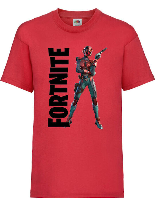Детска тениска Epic Games Tralala Battle Royal Fortnite Imagined 2 червена