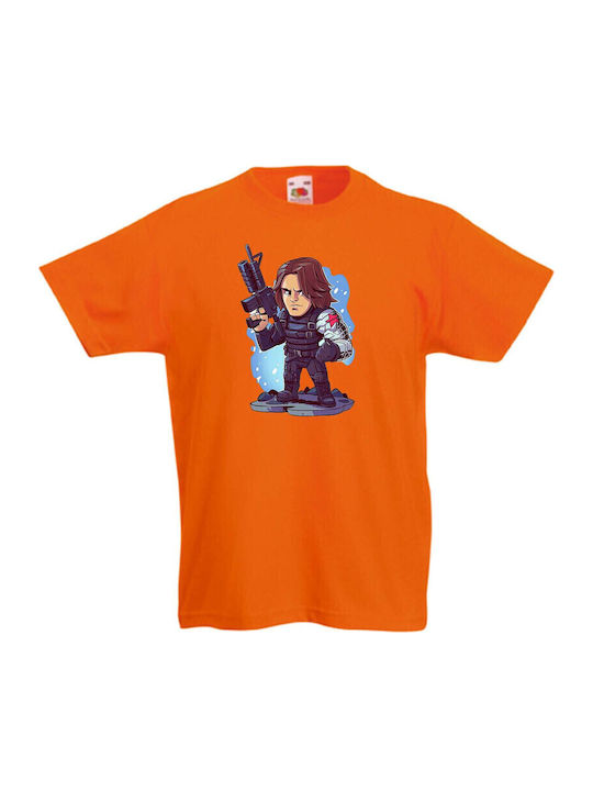 Kid T-shirt Marvel Avengers Tralala Marvel Winter Soldier Orange