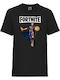 Kinder T-Shirt Epic Games Tralala Battle Royale Fortnite Dr. Strange Stealth Silber Marineblau