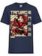 Kid T-shirt Japan Animation Tralala Demon Slayer Tanjiro Kamado 02 Navy Blue