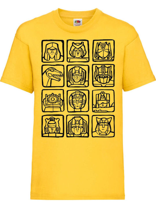 Tricou Copii Manga Anime 01 Tralala Transformers Galben