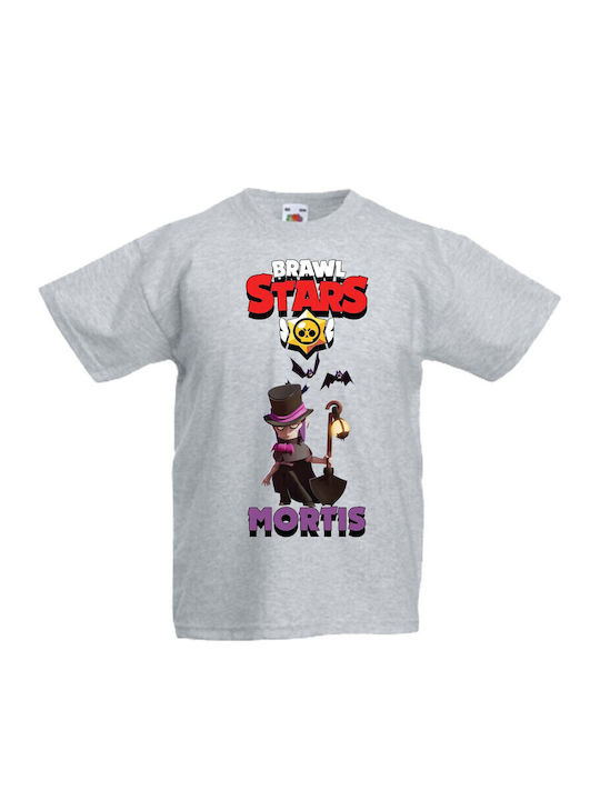 Kinder T-Shirt Tralala Brawl Stars Mortis 2 Grau