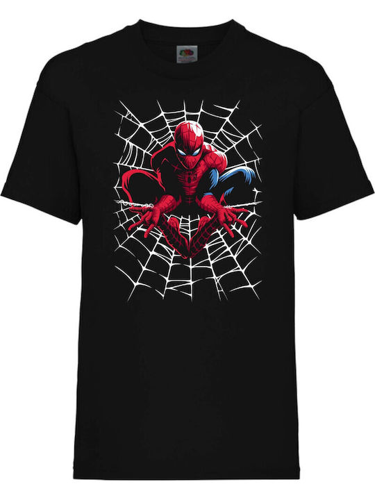 Детска тениска Спайдърмен Tralala Spiderman 011 Черна