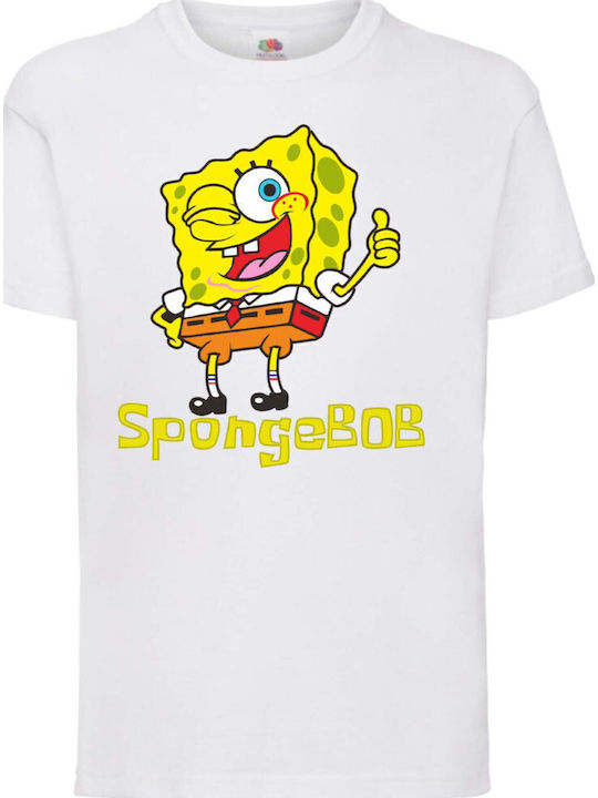 Детска тениска Tralala Spongebob 2 Бяла