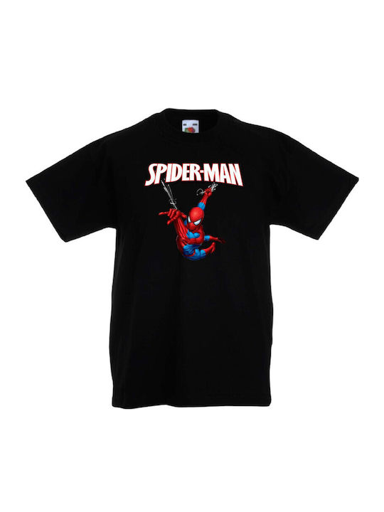 Детска тениска Tralala Spiderman 8 Черна