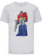 Kid T-shirt Manga Anime 01 Tralala Transformers Optimus Prime 01 Grey