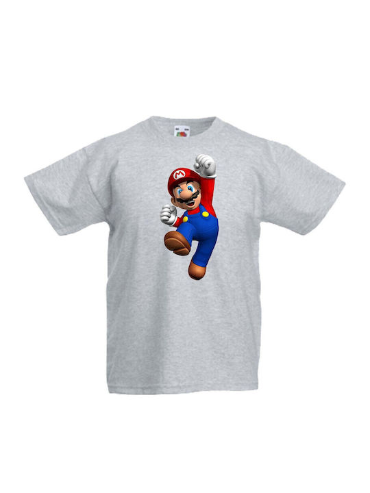 Kid T-shirt Tralala Super Mario 1 Grey