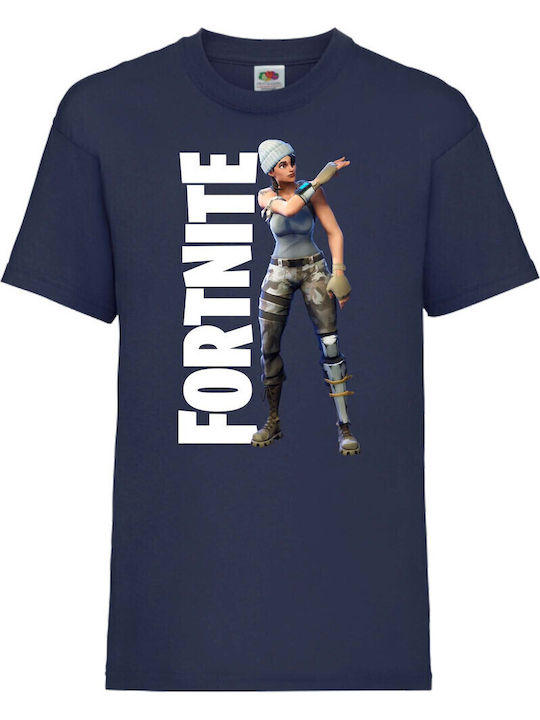 Tricou pentru copii Epic Games Tralala Battle Royal Fortnite Brush Your Shoulders Bleumarin