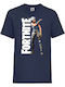 Tricou pentru copii Epic Games Tralala Battle Royal Fortnite Brush Your Shoulders Bleumarin
