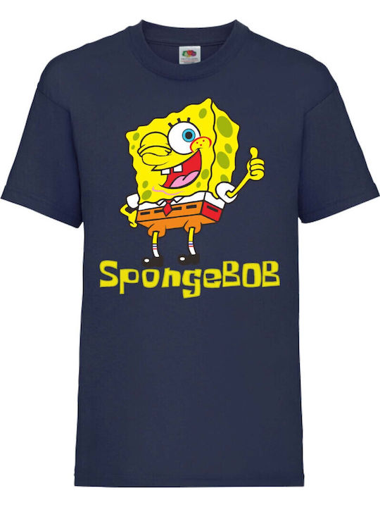 Детска тениска Tralala Spongebob 2 тъмносиня