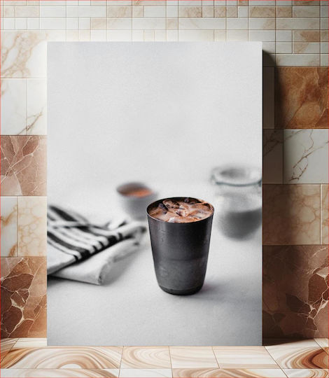 Πίνακας Coffee In Metal Cup Coffee In Metal Cup 100x150