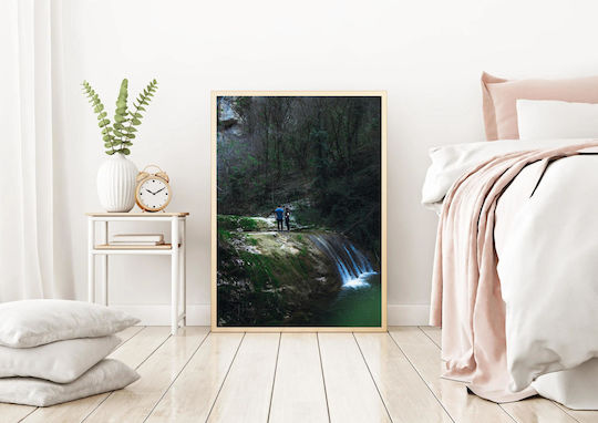 Gemälde Paar am Wasserfall 100x150