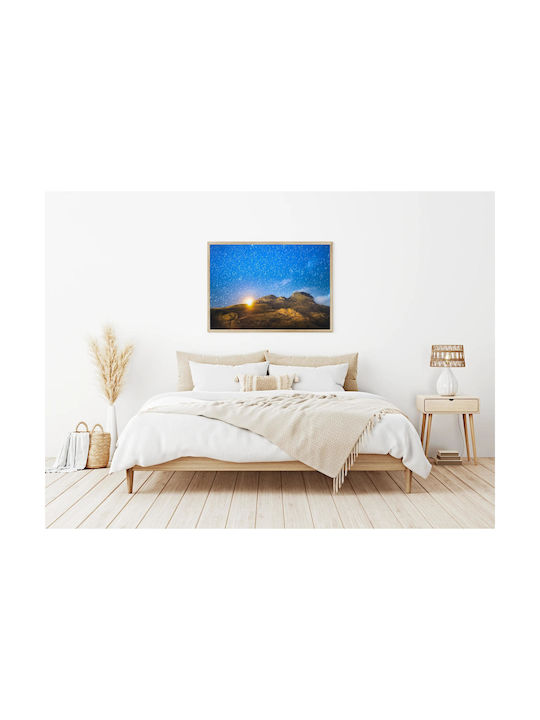 Starry Night Over Mountains Painting 120x80