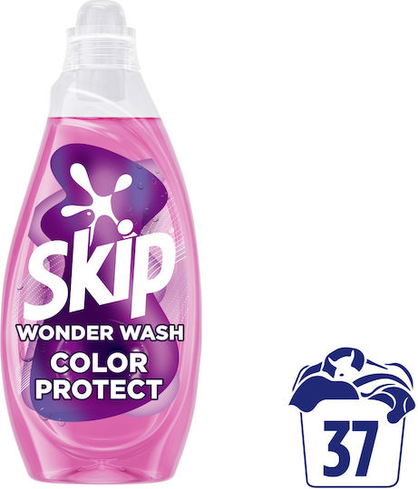 Skip Wonder Wash Color Protect Υγρό Απορρυπαντικό για Χρωματιστά Ρούχα 1.48lt (37 Μεζούρες)