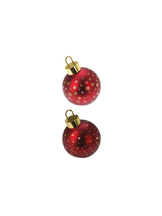 Lifetime Hanging Ball Ornament Ornament Illuminated Red 15cm