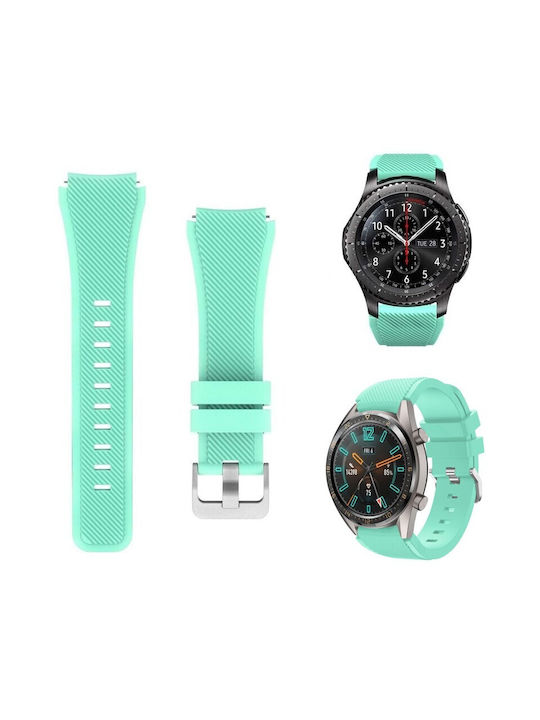 Най-добрите аксесоари силиконова каишка ментово зелено Huawei Watch 5 5 Pro 46mm Watch 4 4 Pro 46mm Watc
