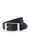 Leather Women's Belt Navy Blue