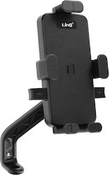 Linq Bicycle Motorcycle Phone Holder 6.5 To 8.5'' Handlebars Mirror Black
